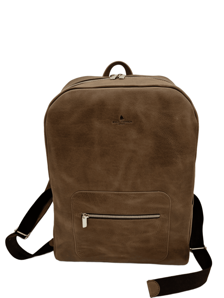 Men's leather backpack